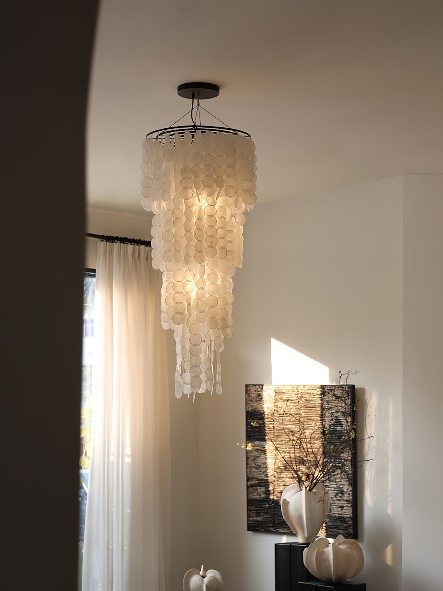 Eloryra Cascading Shell  Chandelier