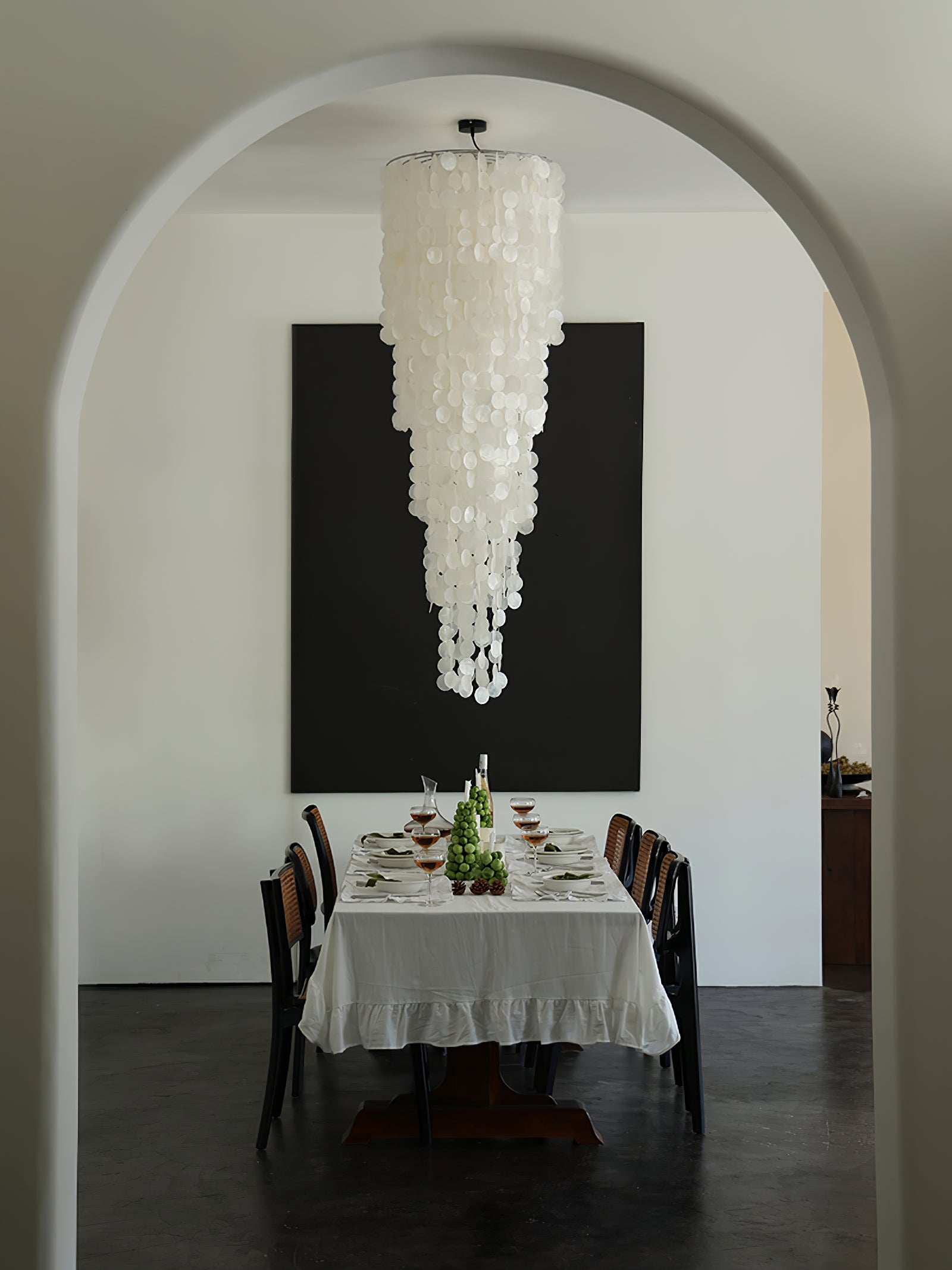 Eloryra Cascading Shell  Chandelier