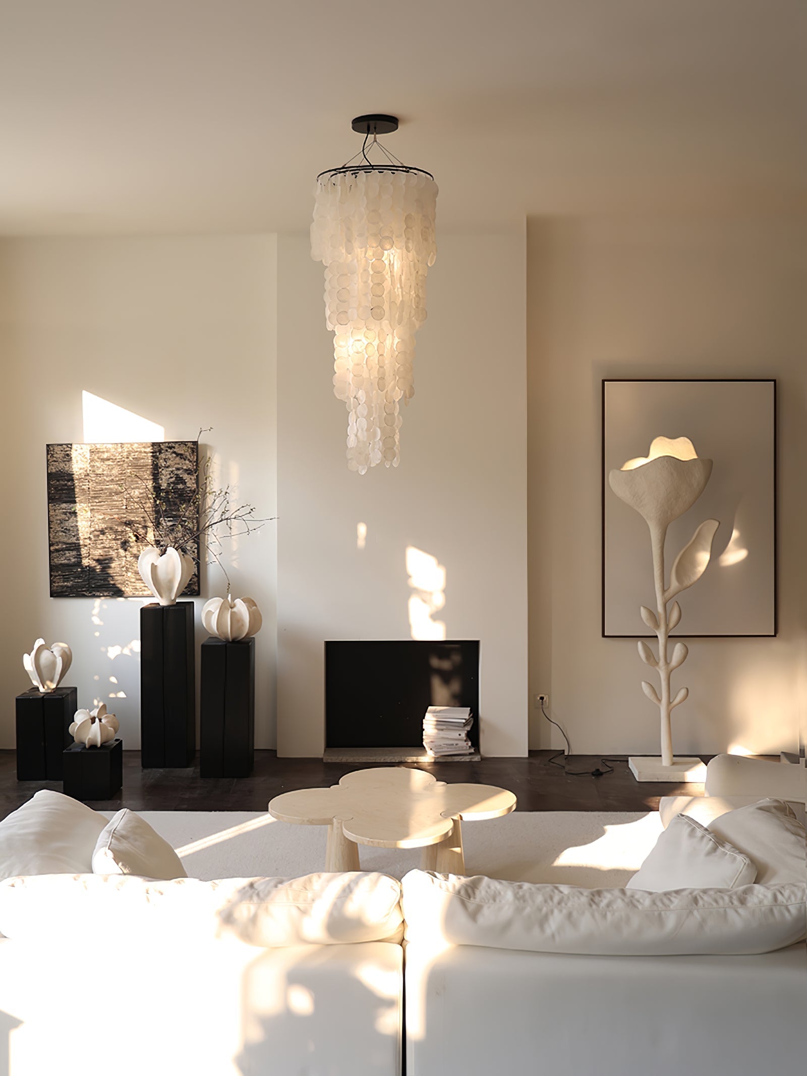 Eloryra Cascading Shell  Chandelier