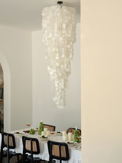 Eloryra Cascading Shell  Chandelier