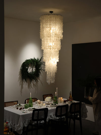 Eloryra Cascading Shell  Chandelier
