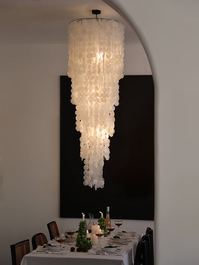Eloryra Cascading Shell  Chandelier