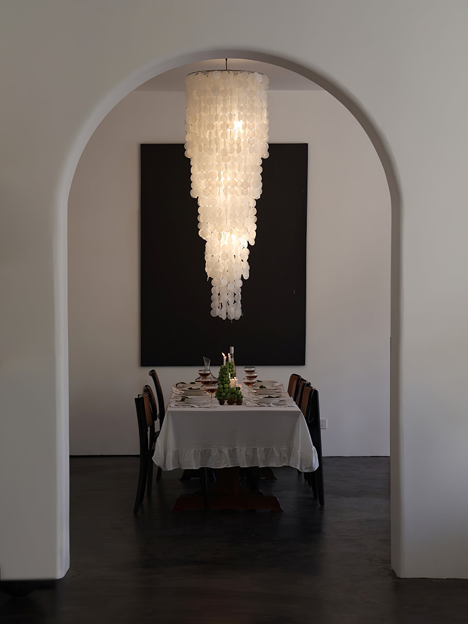 Eloryra Cascading Shell  Chandelier
