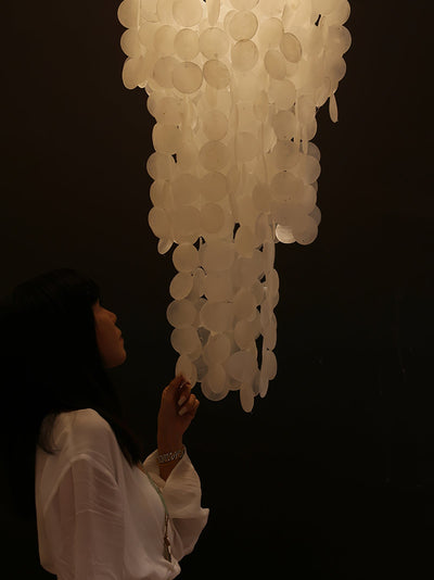 Eloryra Cascading Shell  Chandelier