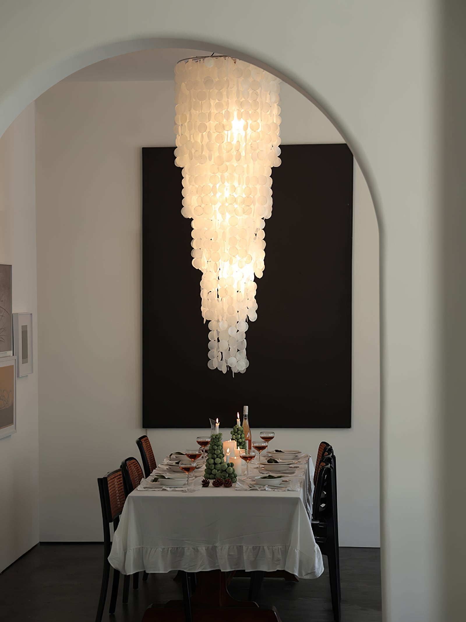 Eloryra Cascading Shell  Chandelier
