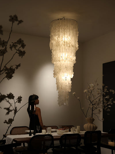 Eloryra Cascading Shell  Chandelier