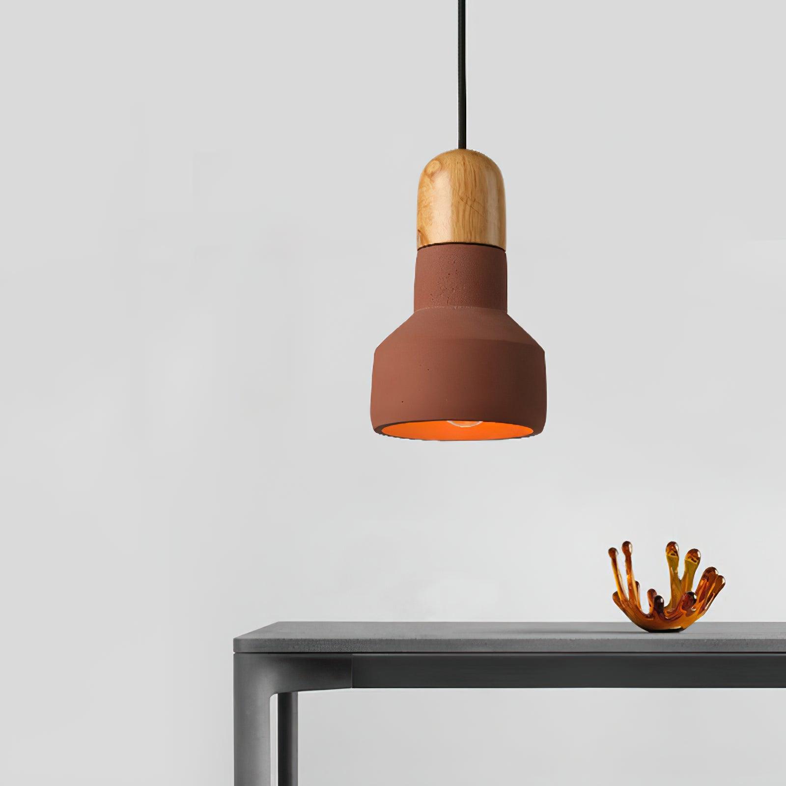 Trio Rustic Wood Pendant Light