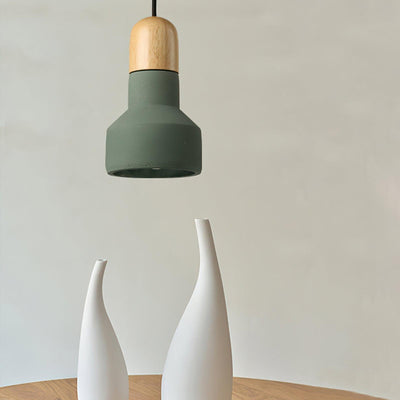 Trio Rustic Wood Pendant Light