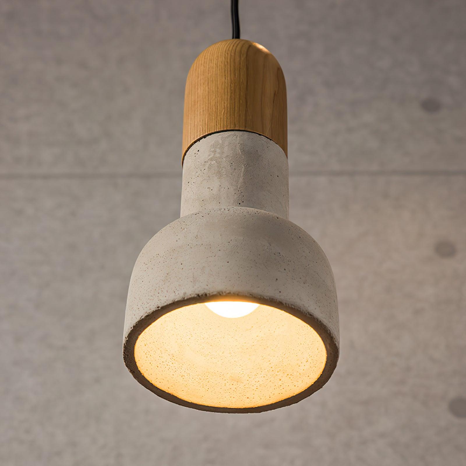 Trio Rustic Wood Pendant Light