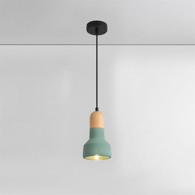 Trio Rustic Wood Pendant Light