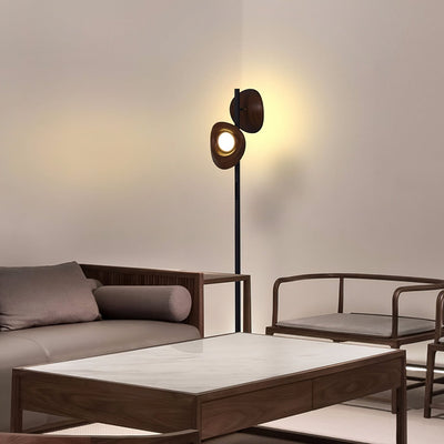 Ceyran Double Sphere Black Floor Lamp