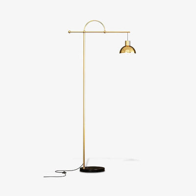 Usilil Art Deco Brass Floor Lamp