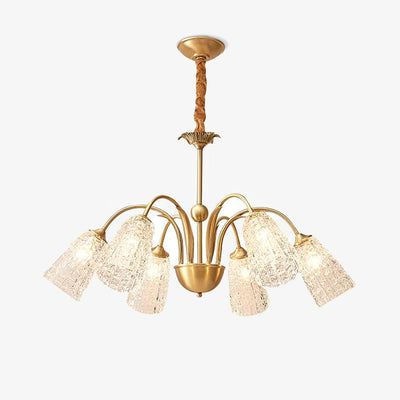 Celiella Vintage Glass Chandelier