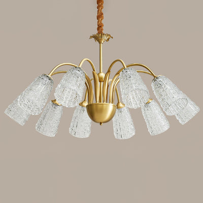 Celiella Vintage Glass Chandelier