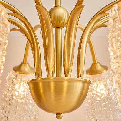 Celiella Vintage Glass Chandelier