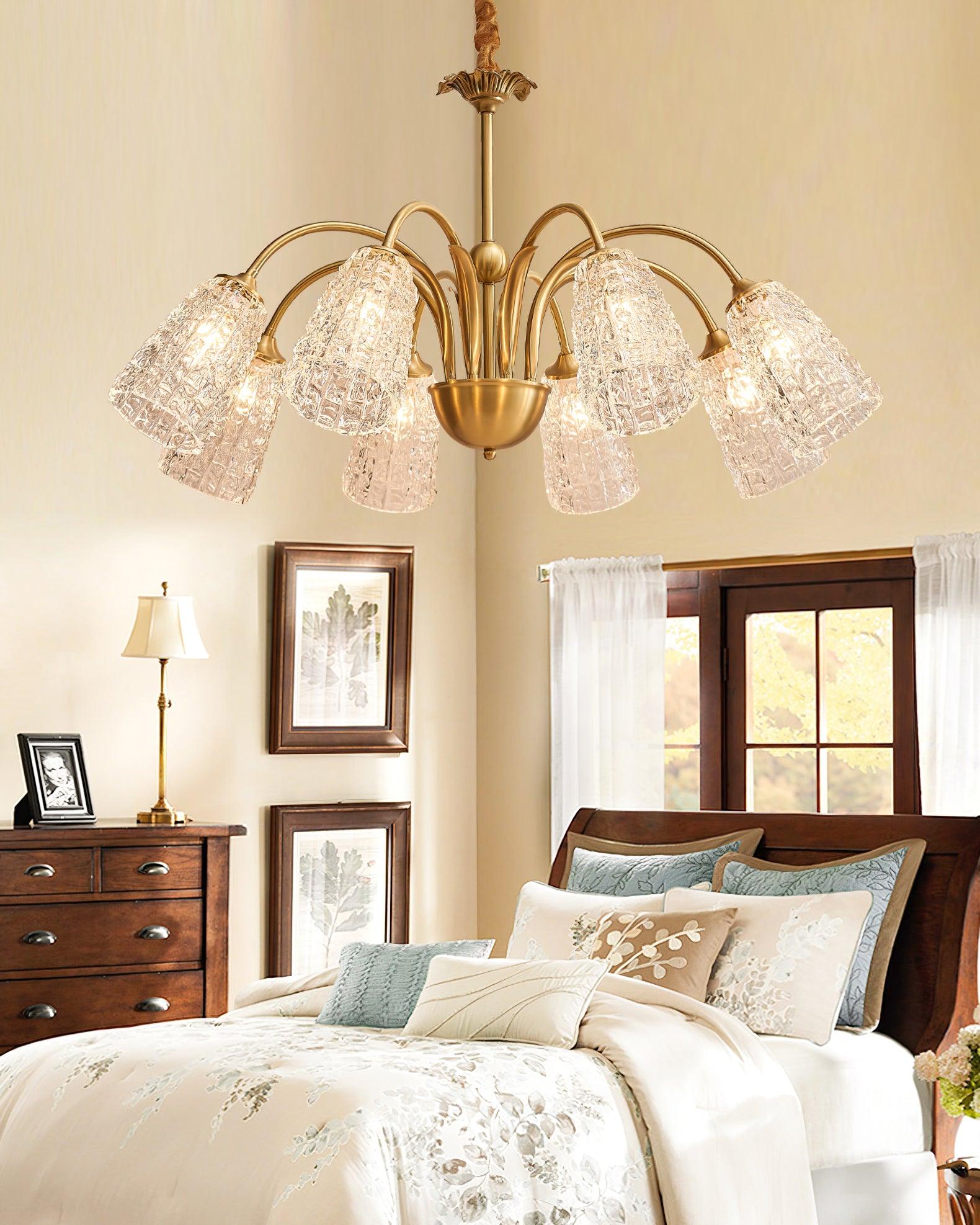 Celiella Vintage Glass Chandelier