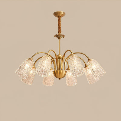Celiella Vintage Glass Chandelier