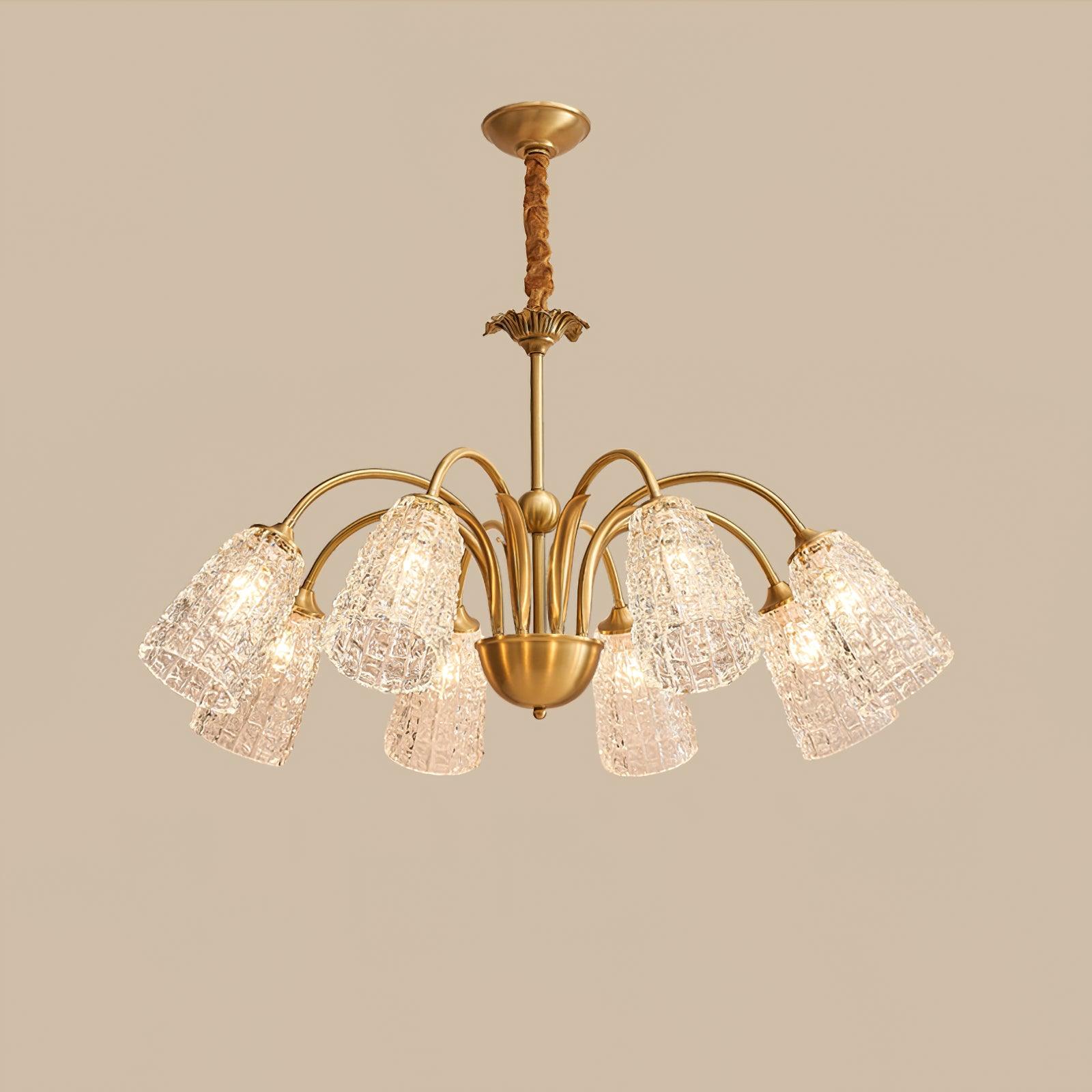 Celiella Vintage Glass Chandelier