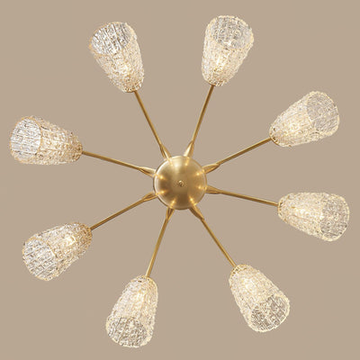 Celiella Vintage Glass Chandelier