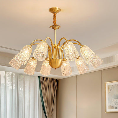 Celiella Vintage Glass Chandelier