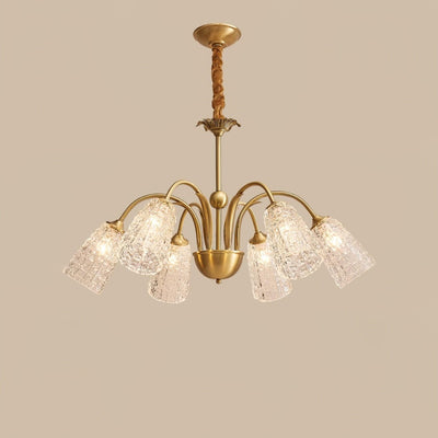 Celiella Vintage Glass Chandelier