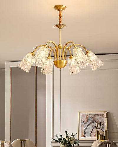 Celiella Vintage Glass Chandelier