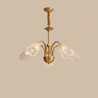 Celiella Vintage Glass Chandelier