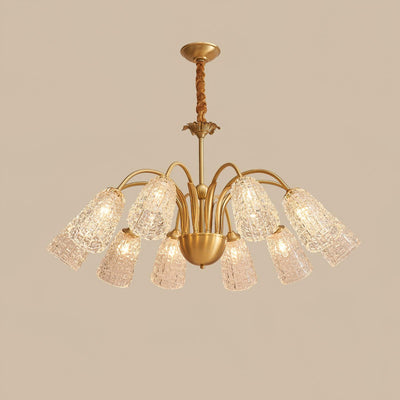 Celiella Vintage Glass Chandelier