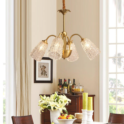 Celiella Vintage Glass Chandelier