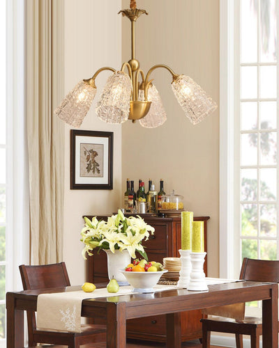 Celiella Vintage Glass Chandelier
