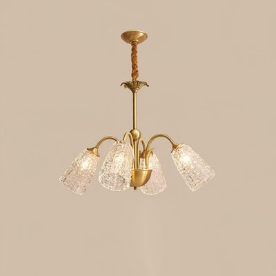 Celiella Vintage Glass Chandelier