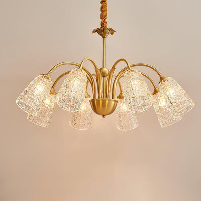 Celiella Vintage Glass Chandelier