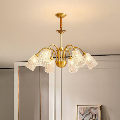 Celiella Vintage Glass Chandelier