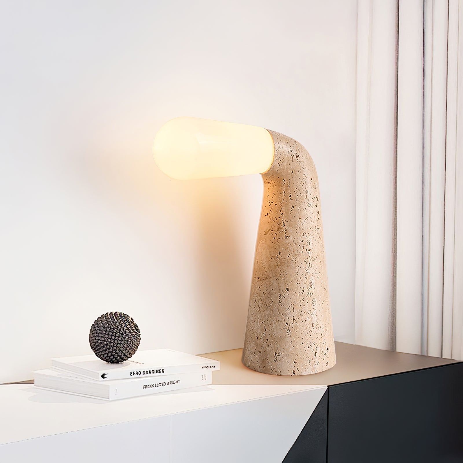 Noreette Travertine Table Lamp