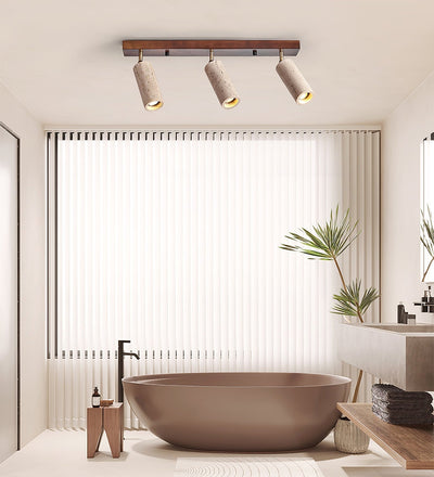 Tavalette Multi-Cylinder Travertine Track Light
