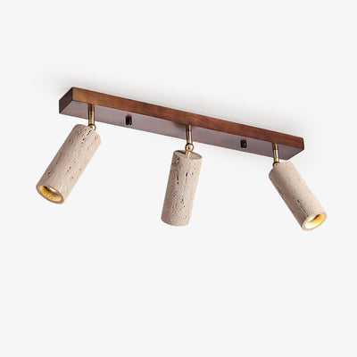 Tavalette Multi-Cylinder Travertine Track Light