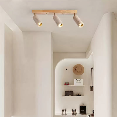 Tavalette Multi-Cylinder Travertine Track Light
