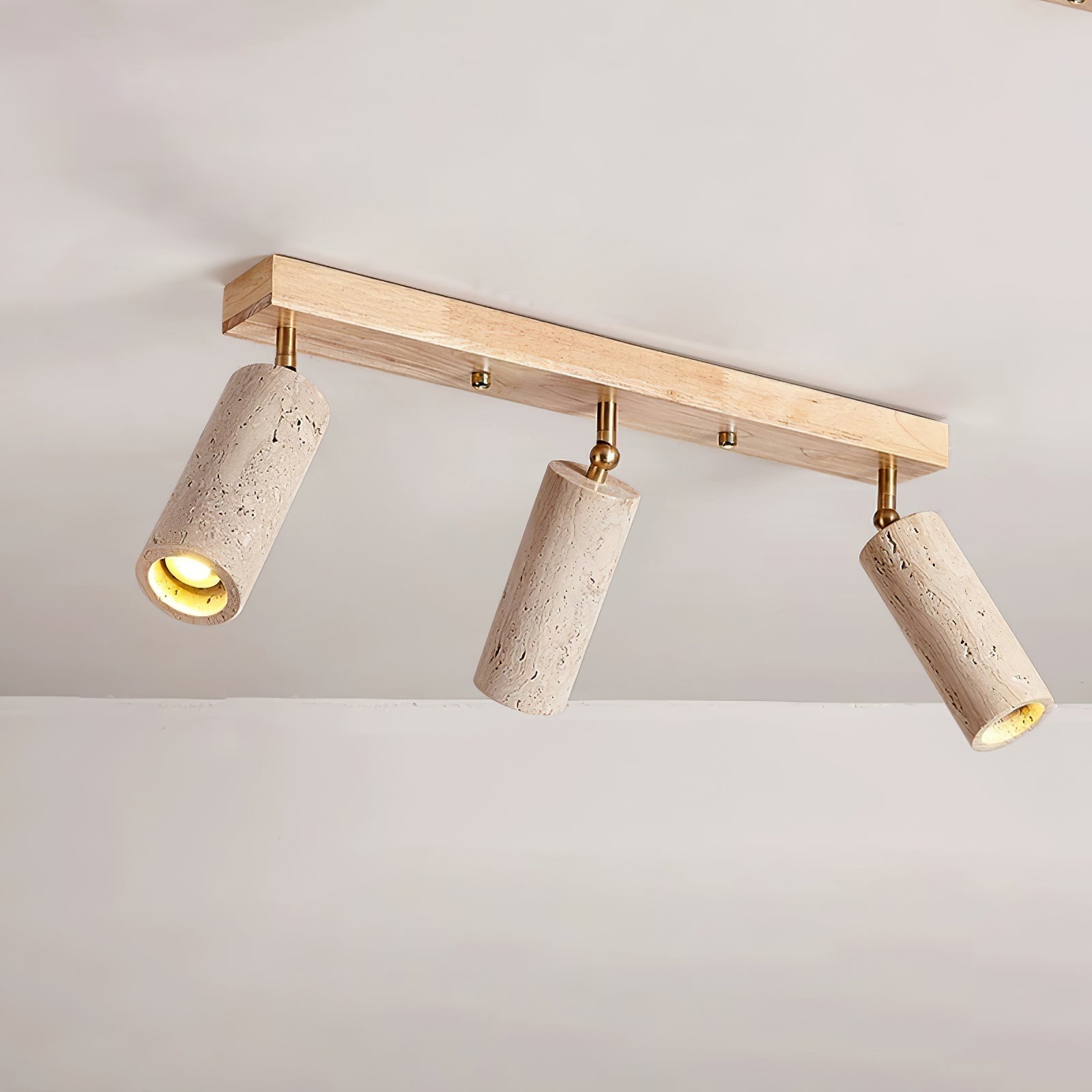 Tavalette Multi-Cylinder Travertine Track Light