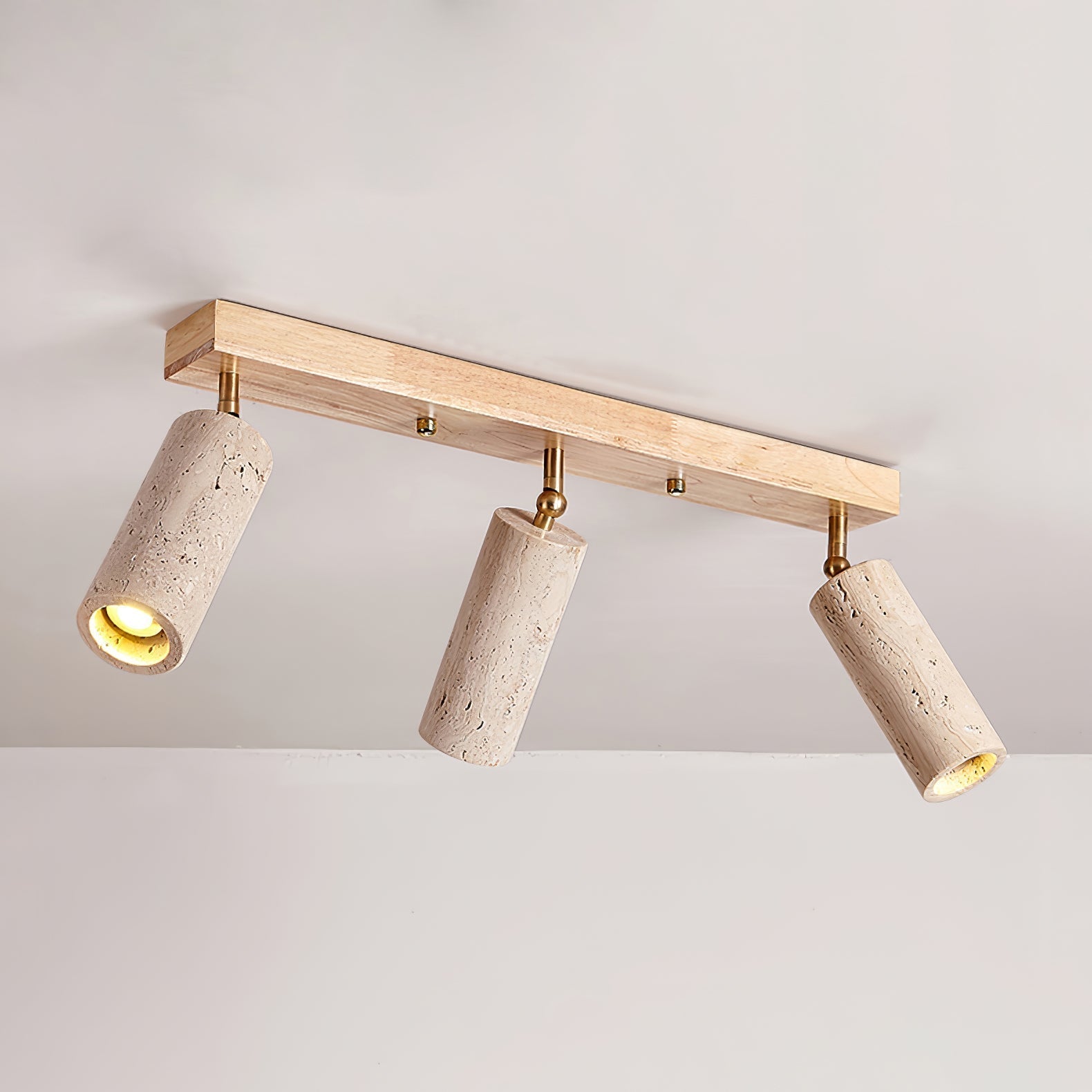 Tavalette Multi-Cylinder Travertine Track Light