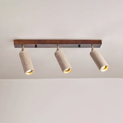 Tavalette Multi-Cylinder Travertine Track Light