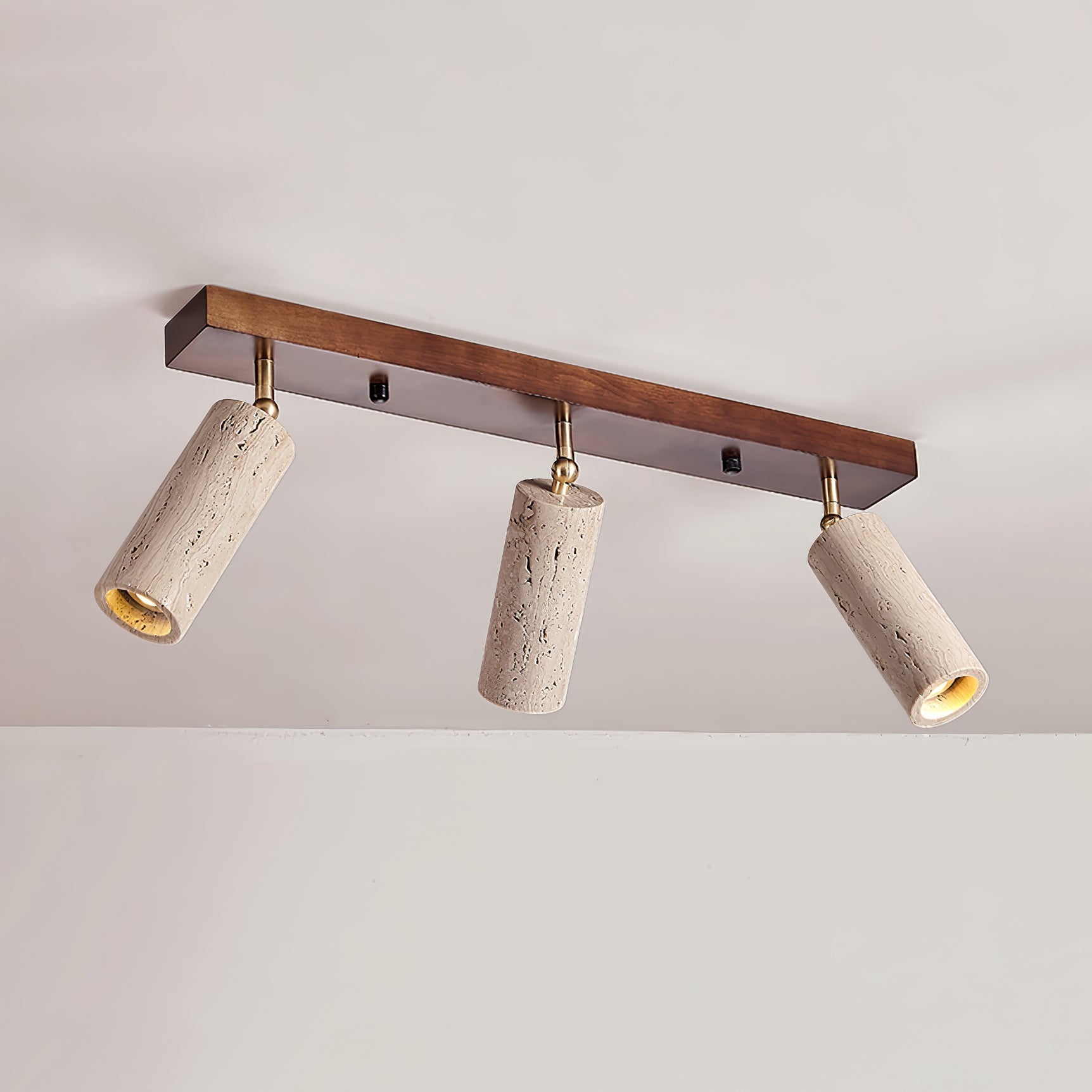 Tavalette Multi-Cylinder Travertine Track Light