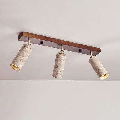Tavalette Multi-Cylinder Travertine Track Light