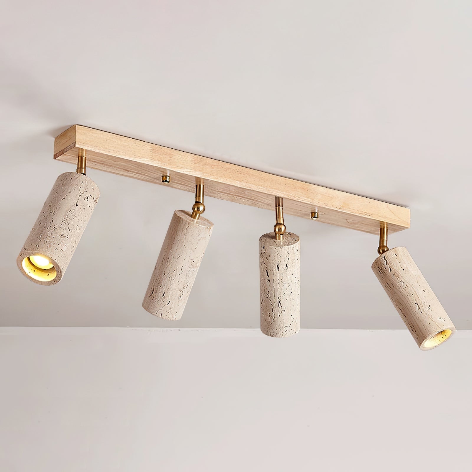 Tavalette Multi-Cylinder Travertine Track Light