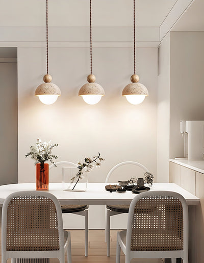 Bexn Travertine Pendant Light