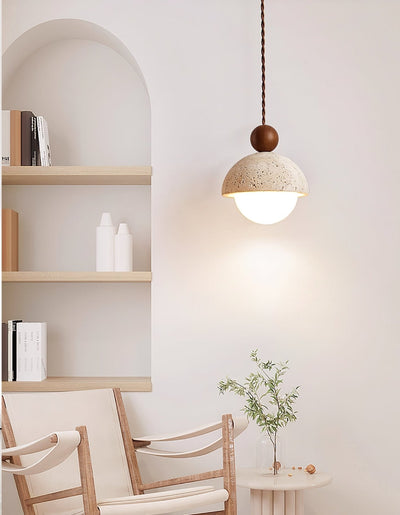 Bexn Travertine Pendant Light