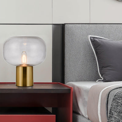 Teloz Glass Industrial Table Lamp