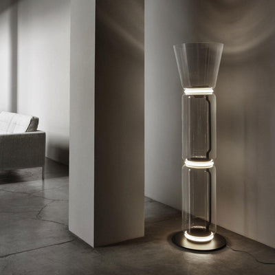 Lustra Floor Lamp Bamboo Glass - Neutral Decor
