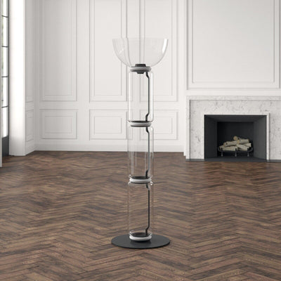 Lustra Floor Lamp Bamboo Glass - Neutral Decor