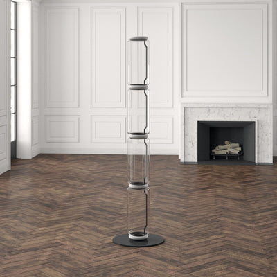 Lustra Floor Lamp Bamboo Glass - Neutral Decor