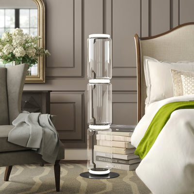 Lustra Floor Lamp Bamboo Glass - Neutral Decor